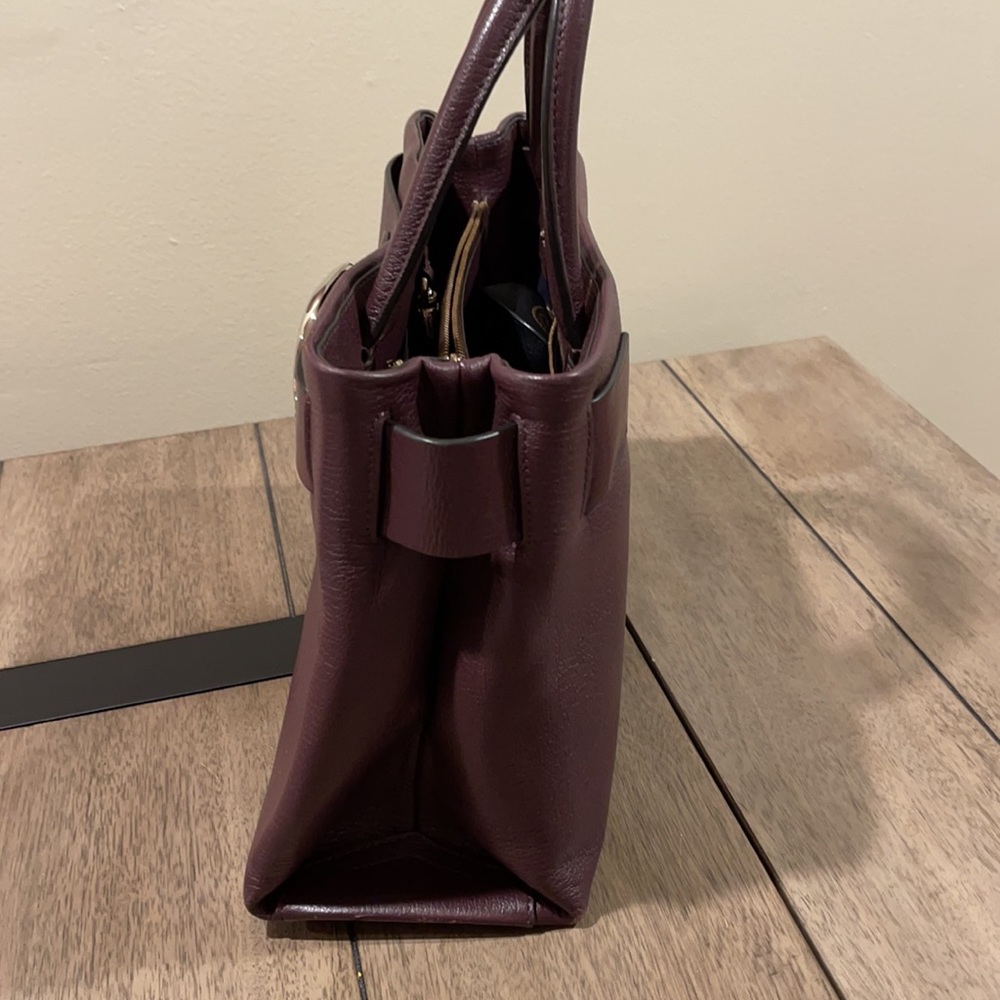 Henri Bendel handbag . Burgundy leather. - Picture 2 of 7